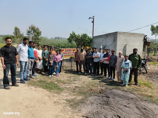 Students of the Agriculture Department of Khalsa College Mahilpur organised an internship programme under the Agriculture Training Programme.